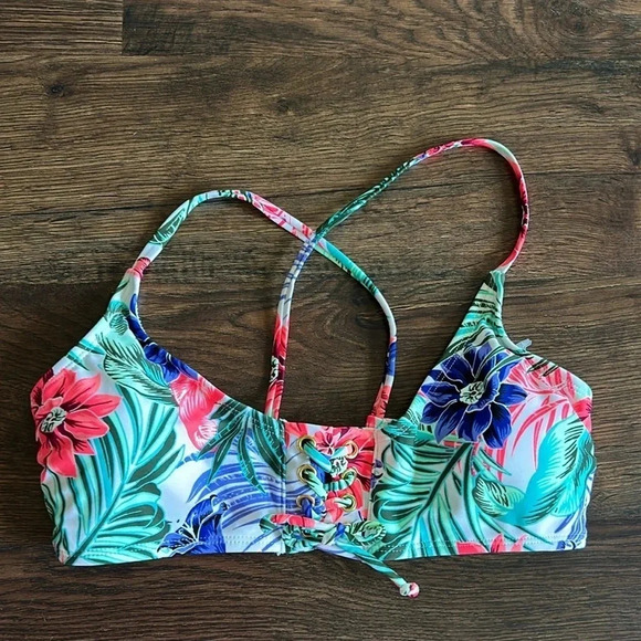 Tropical Bikini Top | Bikini Top | Swim | Swimwear | Swim Top | Vacation | - Picture 1 of 12